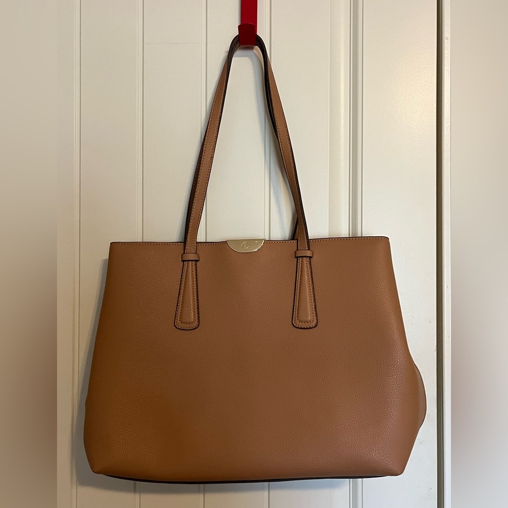 Antonio Melani Elegant Tan Tech Tote. NWT